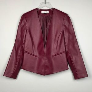 Tahari Arthur S. Levine Pleather Jacket